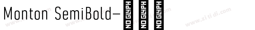 Monton SemiBold字体转换